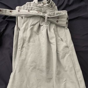 Honey Punch High Waisted Green Cargo Pants